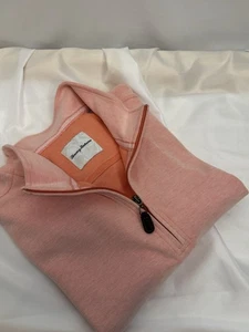 Suéter Tommy Bahama Para Hombre 2XL Coral 1/4 Cremallera Falsa Tortuga. - Imagen 1 de 7