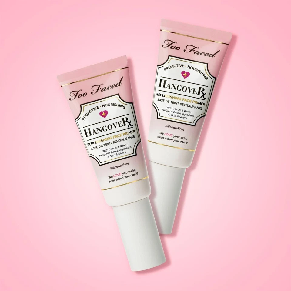 Too Faced Hangover RX Replenishing Face PRIMER  (2pack) 0.68 oz/20ml Travel Size - Image 1 of 4