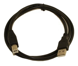 10ft USB 2.0 Certified 480Mbps Type A Male to B Male Cable  Black - Picture 1 of 3