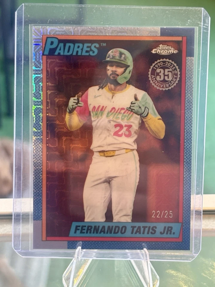 2025 Topps Update FERNANDO TATIS 1990 Silver Pack ORANGE MOJO SP 22/25 #U90C-19! - Image 1 of 1