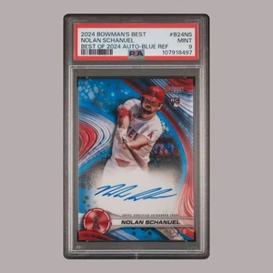 2024 Bowman Best Nolan Schanuel Blue Auto /150 #B24-NS PSA 9 Rookie - Bild 1 von 1