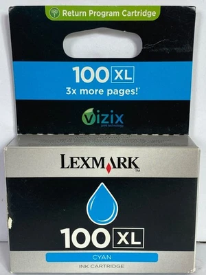 Lexmark Printer Ink Cartridge 100 XL Series Cyan NEW IN BOX! - Image 1 of 2