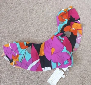 NWT! TRINA TURK Women's One Shoulder Padded Swim Top Bra Resort Beach Size 4 - Picture 1 of 4