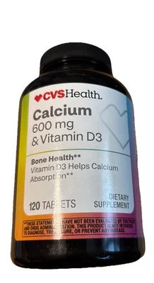 Suplemento de cálcio 600mg + D3 suporte para saúde óssea 120 cápsulas moles 26/08 - Imagem 1 de 2