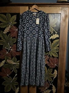 NEW Fat face Dress Uk 10R Blue - Picture 1 of 8