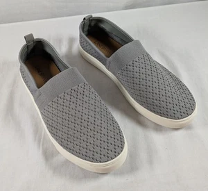 Lane Bryant Womens Slip on Mesh Walking Shoes Sz 9W Sneakers Low Top Flat Gray - Picture 1 of 6