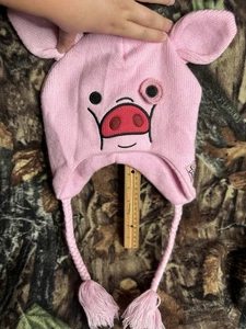 RARE Disney Gravity Falls Waddles Pig Beanie Hat Laplander Official Piggy Pink - Picture 1 of 8