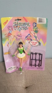 Figura de acción Meteor Girl vintage de los años 90 - ojos iluminados - anime estilo Sailor Moon - Imagen 1 de 4