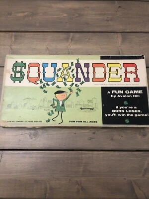 HH- Avalon Hill 1965 - SQUANDER - If you're a born loser, you'll win the game! - Image 1 of 4