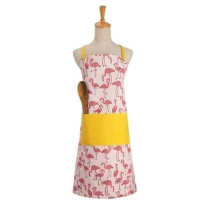 Flamingo Cotton Kitchen Apron Hello Lucky Peking Handicraft - Picture 1 of 1