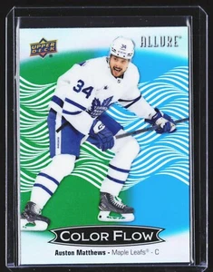 Auston Matthews 2024-25 Upper Deck Allure Color Flow Green-Blue #CFL-9 - Bild 1 von 3