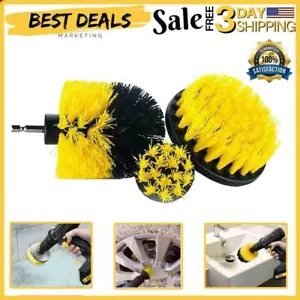 Wheel Tire Rim Scrub Brush Wheel Cleaning Brush Car Detailing Drill Brush Kit - Picture 1 of 11