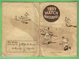#D143. TWELVE(12) 1936 AUSTRALIAN CRICKET TEAM POSTCARDS IN ORIGINAL FOLDER - Picture 1 of 6