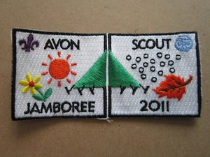 Avon Scout Jamboree 2011 Cloth Patch Badge Boy Scouts Scouting L3K C - Picture 1 of 2