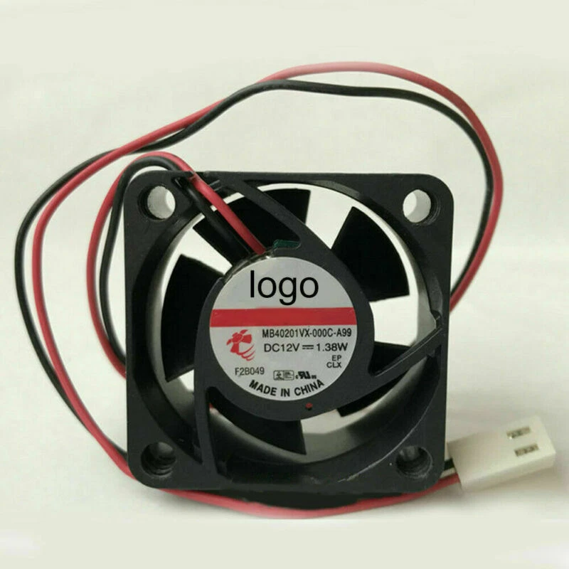 1 Pcs For SUNON MB40201VX-000C-A99 DC12V 1.38W 4CM 4020 2-pin cooling fan - Image 1 of 1