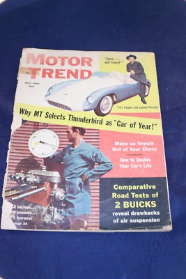 Motor Trend Magazine May 1958 Thunderbird Car Year Paladin Porsche  - Image 1 of 4