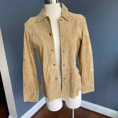 Bagatelle Taupe 100% leather shirt jacket, size 4 - Image 1 of 4