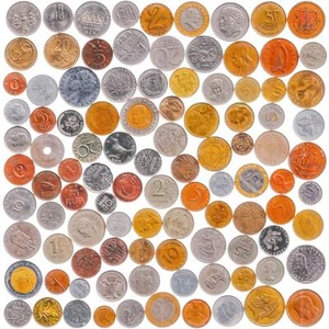 100 DIFFERENT COINS FROM EUROPE INCL. NON EXISTENT COUNTRIES - Picture 1 of 2