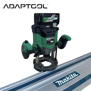 Hikoki Router Guide Rail Adaptor to Makita Saw Plunge Track HIKM3612DAJP 1/2 36v - Picture 1 of 13