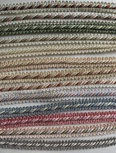 Vintage twist 10m lampshade braid trim with scalloped edge lampshades etc - Picture 1 of 14