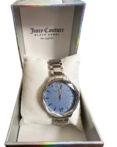 Juicy Couture Black Label NEW Womens Light Blue Analog Watch Stainless - Picture 1 of 6