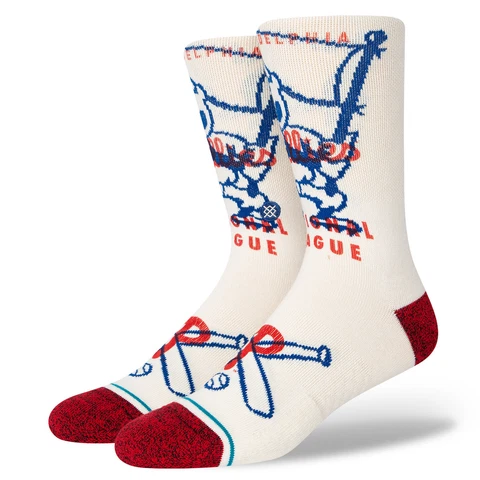 2023 Philadelphia Phillies "Hey Batter" Stance MLB Baseball Socks Lrg Men's 9-13 Cover