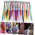  Colored Hair Extensions for Kids,Braided Ponytail 16PCS A- Style