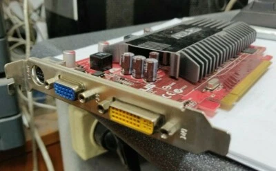 ASUS EAH3450/HTP/512M/A Radeon HD3450 PCIe 512MB VGA/DVI/TvOut Graphics Card - Image 1 of 3