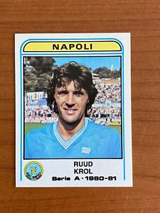 #213 1980 Panini calciatori Ruud Krol Napoli Rookie 1980/1981 ORIGINAL
