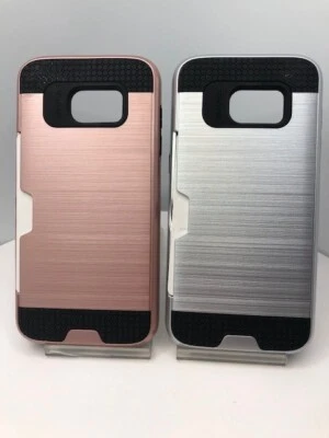 Funda híbrida con ranura para tarjeta para Samsung Galaxy S7 Edge S7E G935 Foto 1 de 4