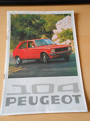 Prospectus PEUGEOT 104 • 6€