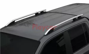 GRAY Aluminium Roof Rack Rails Side Bars Set To Fit VW AMAROK 2010-UP DURABLE - Picture 1 of 2