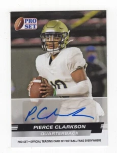 2022 LEAF PRO SET FOOTBALL ROOKIE AUTOGRAPH PIERCE CLARKSON LOUISVILLE - Picture 1 of 2