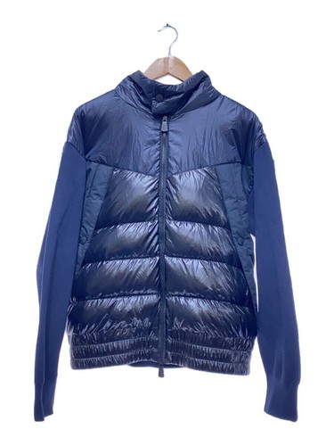 MONCLER GRENOBLE CARDIGAN TRICOT maglia cambio piumino M nylon nuovo di zecca