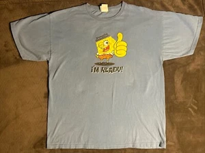 Vintage 2002 Spongebob Schwammkopf schwarz T-Shirt Nickelodeon Herren Größe XL - Bild 1 von 8