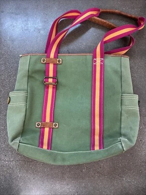 Bolso de mano Gap 1969 de lona verde Y2k Foto 1 de 4