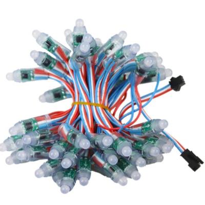 WS2811 LED Pixel Digital Diffused RGB Light Addressable 12mm IP68 DC5V 12V 50pcs - Bild 1 von 4