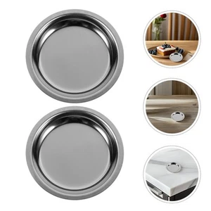 2 Pcs Stainless Steel Tea Bag Dish Display Tray Coffee Spoon Rest - Zdjęcie 1 z 12