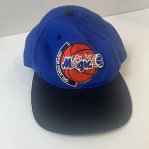 Vintage 90s Orlando Magic The Game Logo Embroidered Strapback Hat Cap Rare - Picture 1 of 15