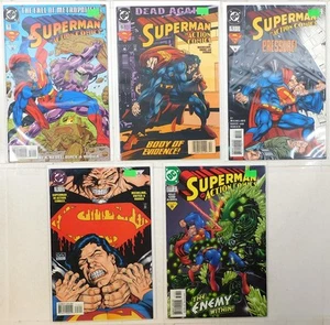 Action Lot of 5 #701, 705, 712, 713, 777 (1994) DC Superman 1st Print Comics - Picture 1 of 1