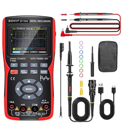  ZT703S -Digitaloszilloskop-Multimeter, 50 MHz, 280 MS Rate, PC-Wellenform-3207 - Bild 1 von 4