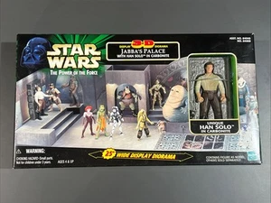 Star Wars Power Of Force Jabba's Palace 3D Display Diorama w/Han Solo Carbonite - Picture 1 of 6