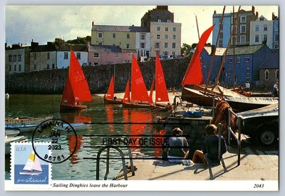 #5748 Sailboat FDC Maxi Card - Image 1 of 2