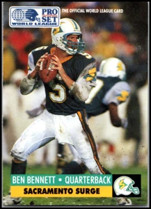 1991 Pro Set #28 Ben Bennett - WLAF Inserts  FREE SHIPPING! - Picture 1 of 2