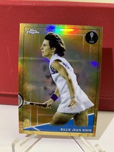 BILLIE JEAN KING 2021 TOPPS CHROME TENNIS CLAY COURT REFRACTOR #35 HOF