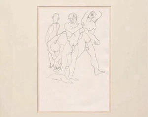 Chales Demuth Drawing Nude Male Gay French Portrait Classical sailor erotic - Picture 1 of 3