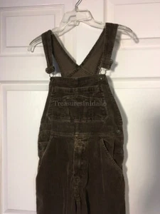 Vintage GAP Corduroy Overalls Carpenter Brown Pants (Age 9 - 10 ) Unisex - Picture 1 of 14