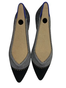 Rothy's Gray Mist Captoe Pointed Textile Slip On Flat Shoes Women's 9 US NWOB - Picture 1 of 7