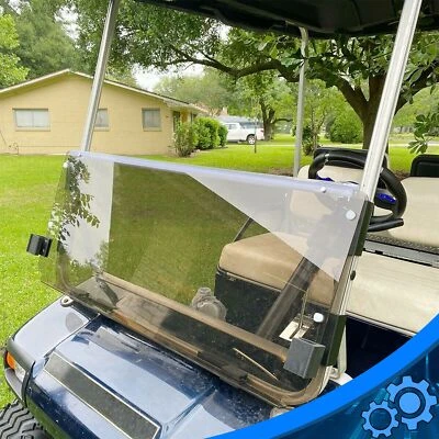 For Club Car DS 1982-2000.5 Folding Golf Cart Tinted Windshield Windscreen PC - Image 1 of 4