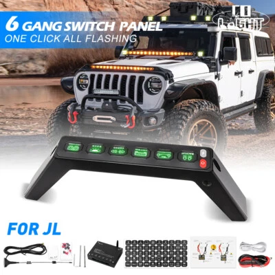 Panel de interruptor de manija de agarre de 6 velocidades relé control de circuito para Jeep JL Gladiator JT Foto 1 de 4